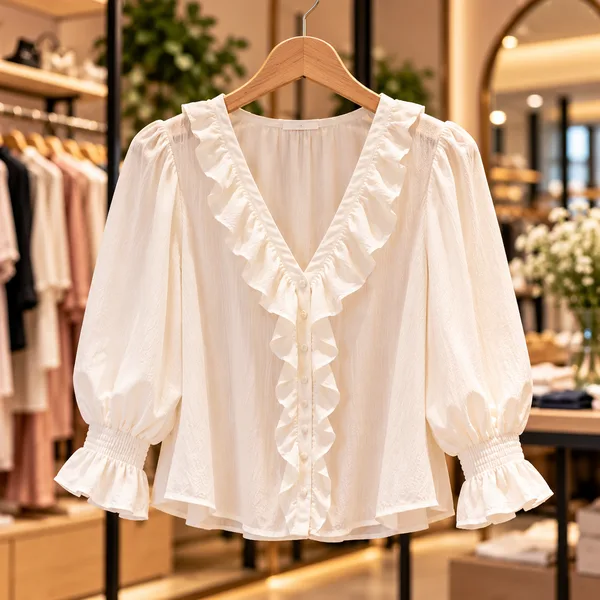 Blusa de olanes
